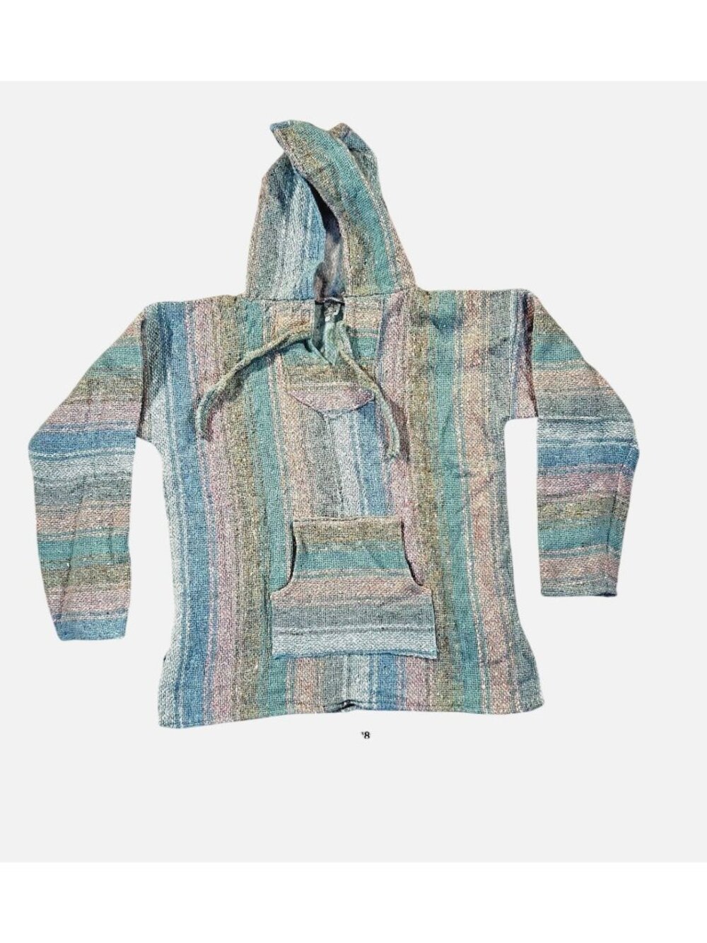 Maco Womens Hoodie Sweatshirt Med Beach Baja Pullover Mecian Jerga Surf 100% Cot